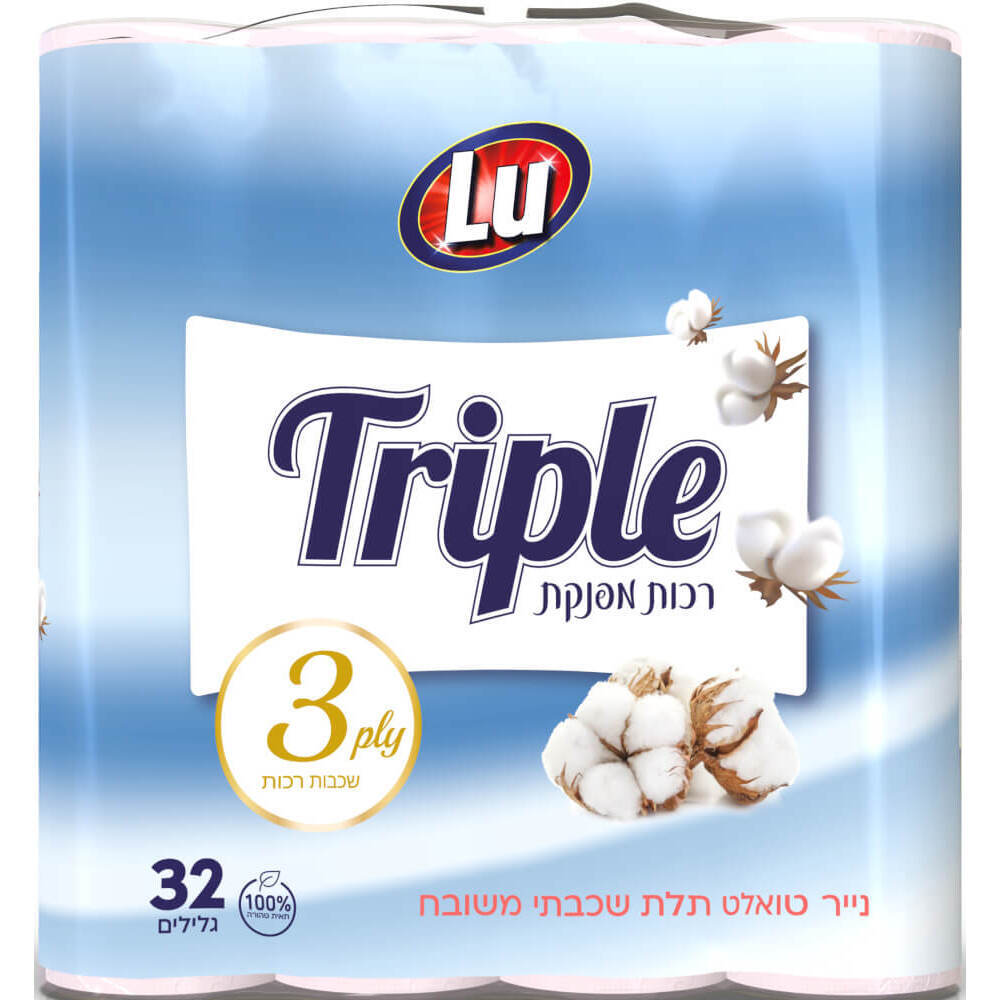 נ.טואלט תלת שכבתי32ג LU
