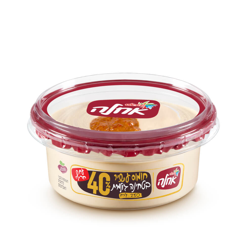 אחלה חומוס 40% טחינה עם חריף 250 גר`