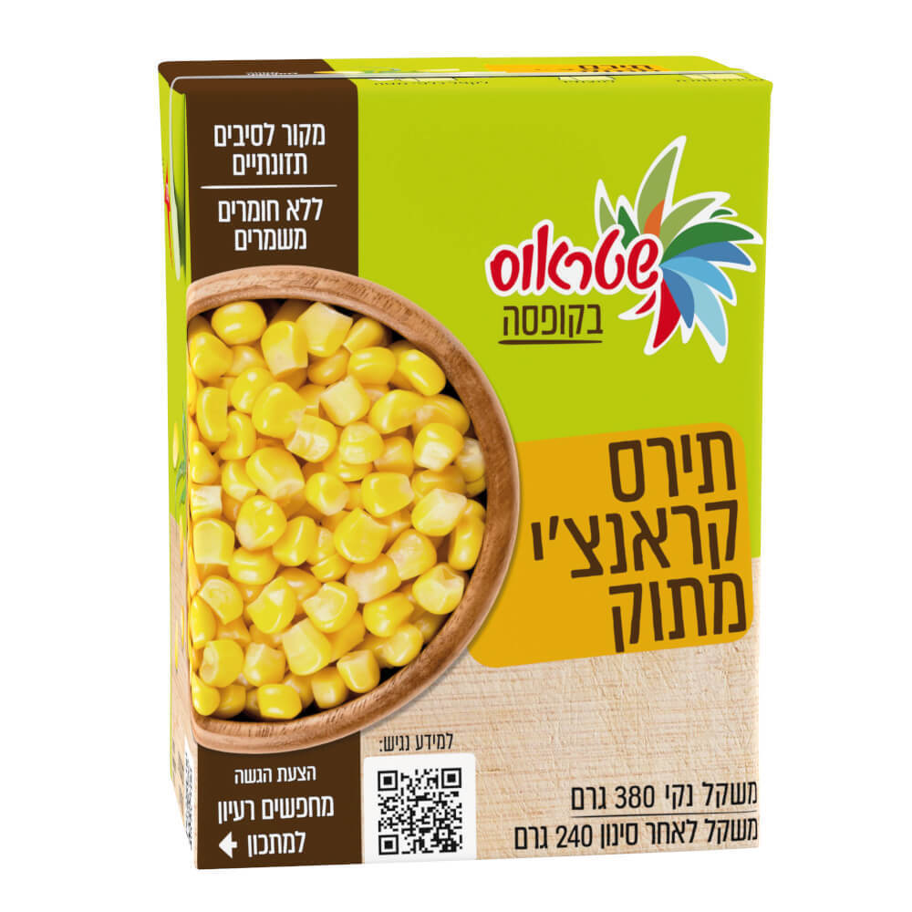 תירס קראנצ`י מתוק בקופסה 380גר