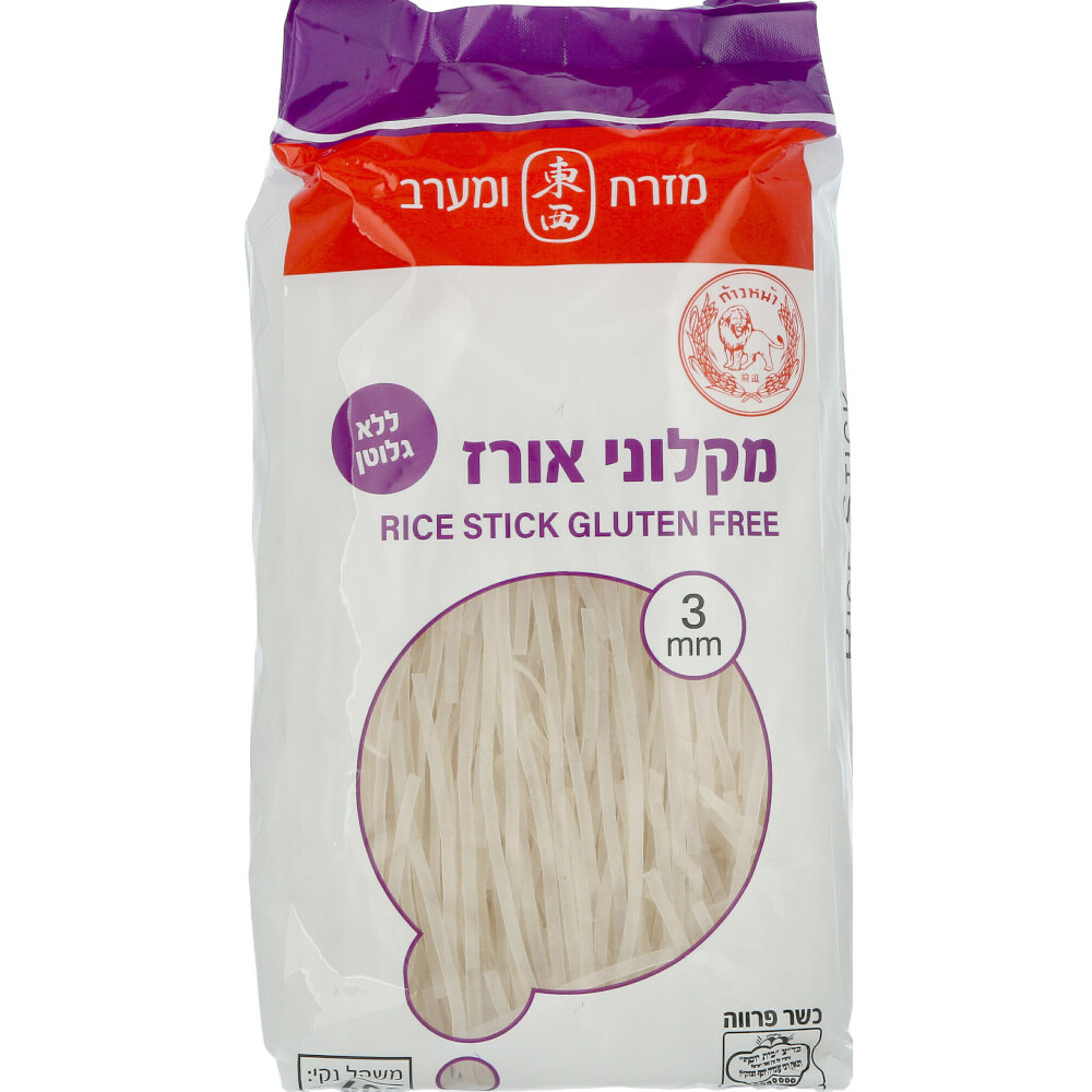 מקלוני אורז ללא גלוט