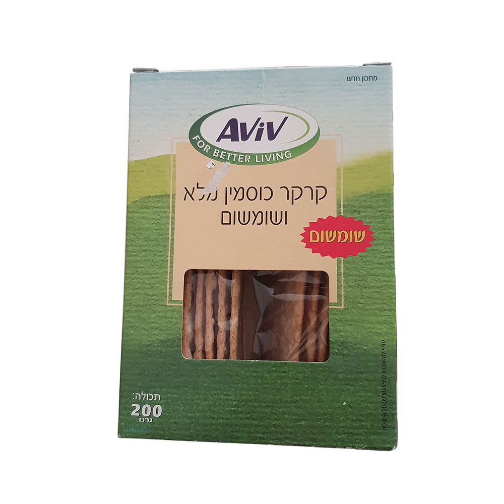 קרקר כוסמין מלא ושומ
