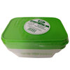 מיכלי איחסון מזון מלבני 1 ליטר עם מכסה צבעוני בטר אנד דיפרנט 5 יחידות