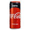 קוקה קולה זירו משקה קולה מוגז דל קלוריות בפחית דקה 330 מ״ל