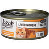 מזון לחתולים מעדן מוס כבד לה קט 155 גרם