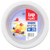 צלחות חד פעמיות בינוניות שקופות סנו סושי 25 יחידות