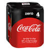קוקה קולה זירו משקה קולה מוגז דל קלוריות 4 * 330 מ"ל
