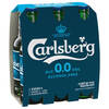 בירה לאגר בהירה בבקבוק ללא אלכוהול 0.0% קרלסברג 6 * 300 מ"ל
