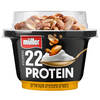מעדן חלב פרוטאין טופ עם בוטנים ופצפוצים מקורמלים 22 גרם חלבון מולר 170 גרם