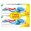 משחת שיניים בטעם מנטה אקווה פרש 4 * 75 מ"ל