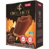 שלגון בשומן צמחי בטעם שוקולד עם ליבת נוגט בציפוי שוקולד חלב שוקו בייט שופרסל 4 * 95 גרם