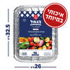 תבנית אלומיניום גדולה 32.5 * 26 ס"מ הנמל 16 יחידות