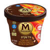 גלידת שמנת בטעם וניל שקדים מסוכרים שבבים וציפוי שוקולד חלב מגנום 57 גרם