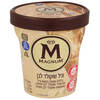 גלידת שמנת בטעם וניל עם שברי שוקולד לבן במעטפת שוקולד לבן מגנום 440 מ"ל